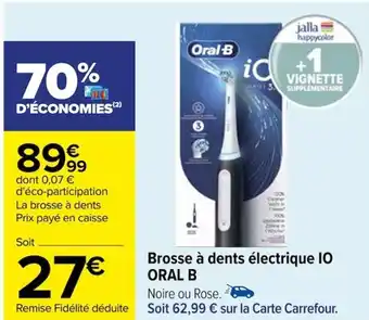 Carrefour Brosse à dents électrique 10 ORAL B offre