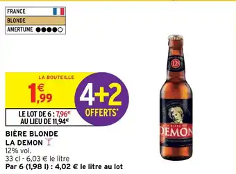 Intermarché Hyper BIÈRE BLONDE LA DEMON offre