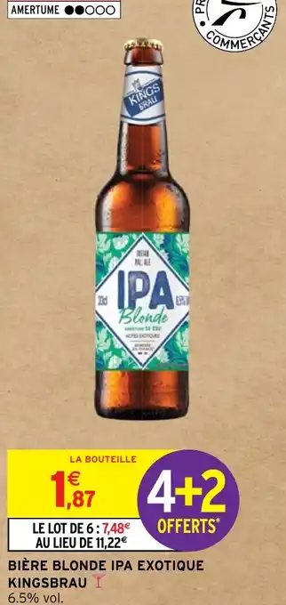 BIÈRE BLONDE IPA EXOTIQUE KINGSBRAU
