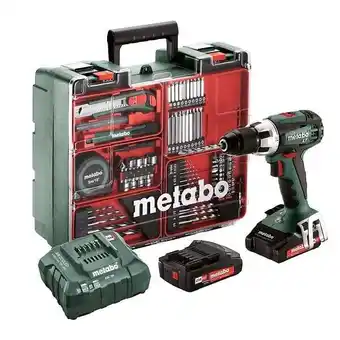 Bricorama Perceusevisseuse sans fil metabo bs 18 lt set 18 v 2 batteries 2 ah chargeur asc 55 accessoires offre