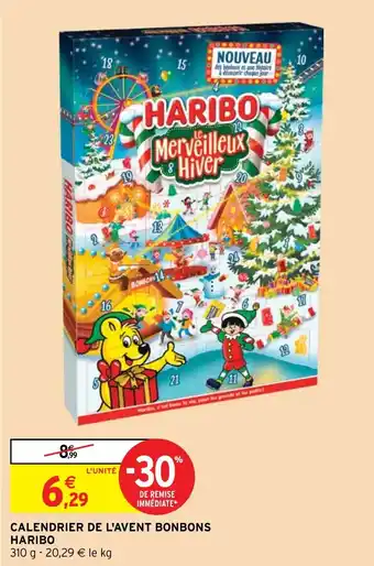 Intermarché Hyper CALENDRIER DE L'AVENT BONBONS HARIBO offre