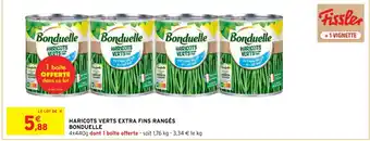 Intermarché Hyper HARICOTS VERTS EXTRA FINS RANGÉS BONDUELLE offre