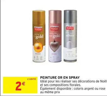 Intermarché Hyper PEINTURE OR EN SPRAY offre