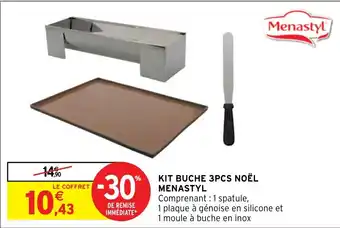 Intermarché Hyper KIT BUCHE 3PCS NOËL MENASTYL offre