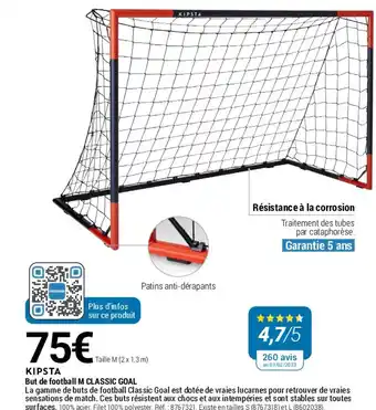 Decathlon But de football M CLASSIC GOAL offre