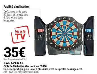 Decathlon Cible de fléchettes électronique ED310 offre