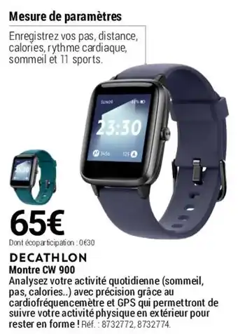 Decathlon Montre CW 900 offre