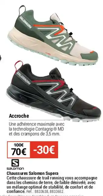Decathlon Chaussures Salomon Supera offre