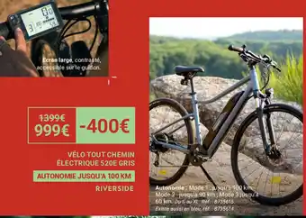Decathlon VÉLO TOUT CHEMIN ÉLECTRIQUE offre