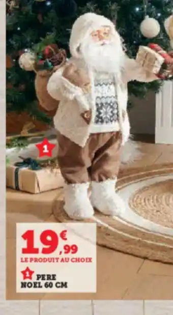 Hyper U PERE NOEL 60 CM offre
