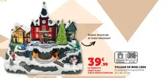 Hyper U VILLAGE DE NOEL LEDS offre