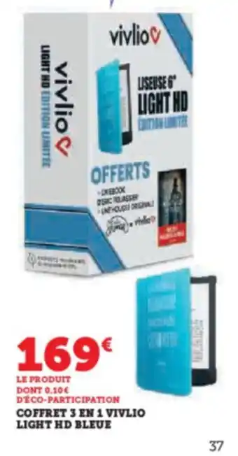 Hyper U COFFRET 3 EN 1 VIVLIO LIGHT HD BLEUE offre