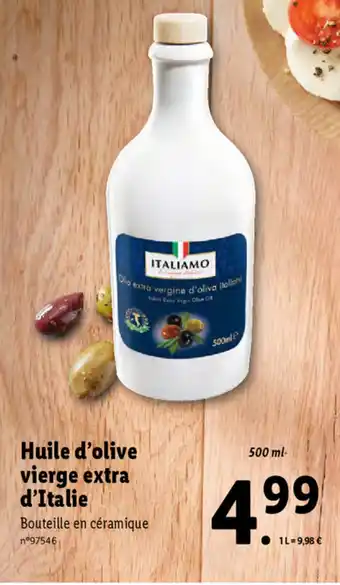 Lidl Huile d'Olive Vierge Extra d'Italie offre