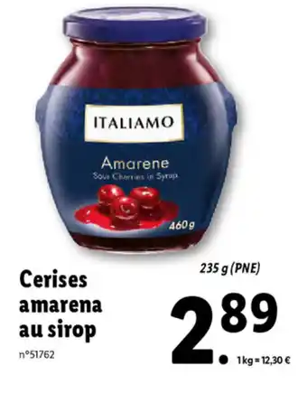 Lidl Cerises Amarena Au Sirop offre