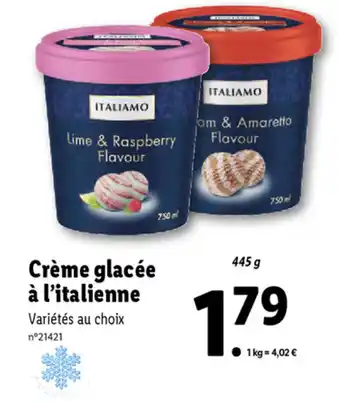 Lidl Crème Glacée À I'Italienne offre