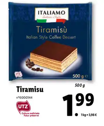Lidl Tiramisu offre