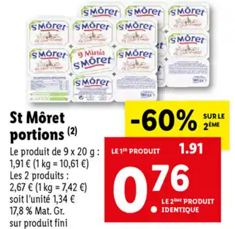 Lidl St Môret Portions offre