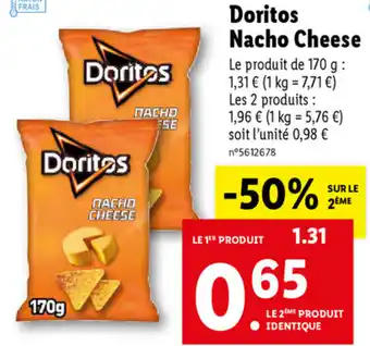 Lidl Doritos Nacho Cheese offre
