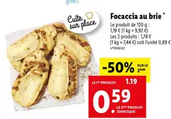 Focaccia Au Brie