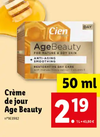 Lidl Crème De Jour Age Beauty offre