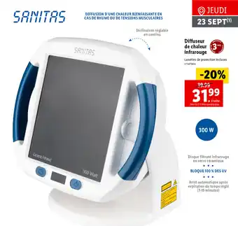 Lidl Diffuseur De Chaleur Infrarouge offre