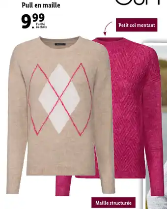 Lidl Pull En Maille offre
