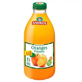 Carrefour Andros pur jus de fruits offre