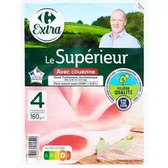 Carrefour Carrefour extra jambon supérieur filière qualité offre