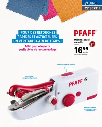 Lidl Machine À Coudre Manuelle offre
