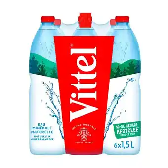 Carrefour Market Sur tous les packs d'eau minérale naturelle et bouteilles aromatisées vittel offre