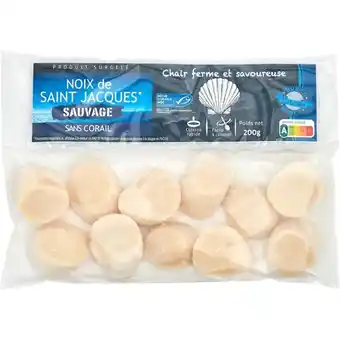 Carrefour Market Noix de saint jacques sauvage surgelées offre