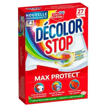 Carrefour Market Decolor stop lingettes anti-décoloration max protect 2 en 1 offre