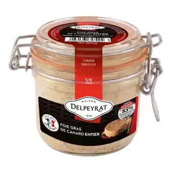 Carrefour Market Delpeyrat foie gras de canard entier offre