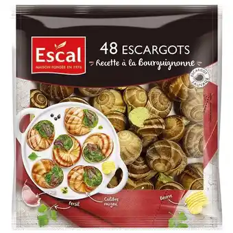 Carrefour Market Escal escargots recette à la bourguignonne surgelés offre