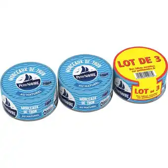 Carrefour Market Petit navire thon en morceaux naturel offre