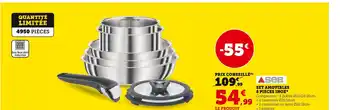 Seb set amovibles 8 pieces inox