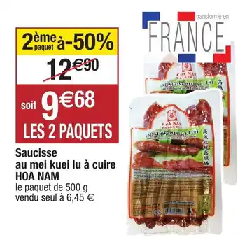 Migros Saucisse au mei kuei lu à cuire offre