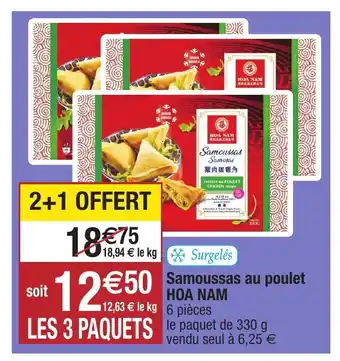 Migros Samoussas au poulet hoa nam offre
