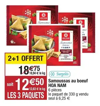 Migros Samoussas au boeuf hoa nam offre