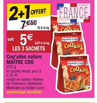 Migros Coq'ailes nature maître coq offre