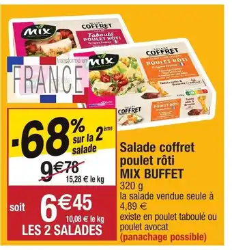 Migros Salade coffret poulet rôti mix buffet offre