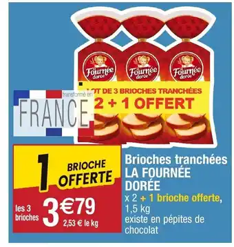 Migros Brioches tranchées la fournée dorée offre