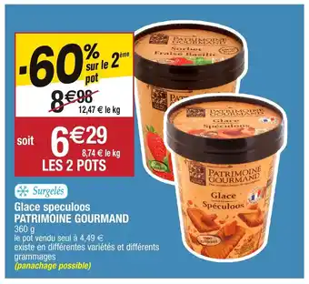 Migros Glace speculoos patrimoine gourmand offre