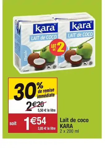 Migros Lait de coco kara offre