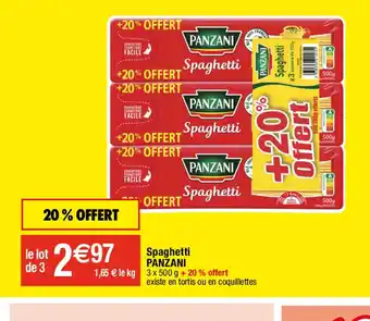 Migros Spaghetti PANZANI offre