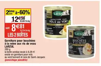Migros Garniture pour bouchées à la reine aux ris de veau offre