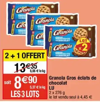Migros Granola Gros éclats de chocolat offre