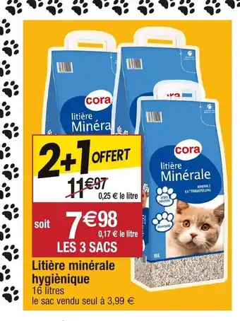 Migros Litière minérale hygiénique offre