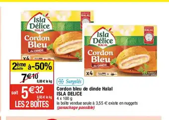 Cordon bleu de dinde Halal ISLA DELICE