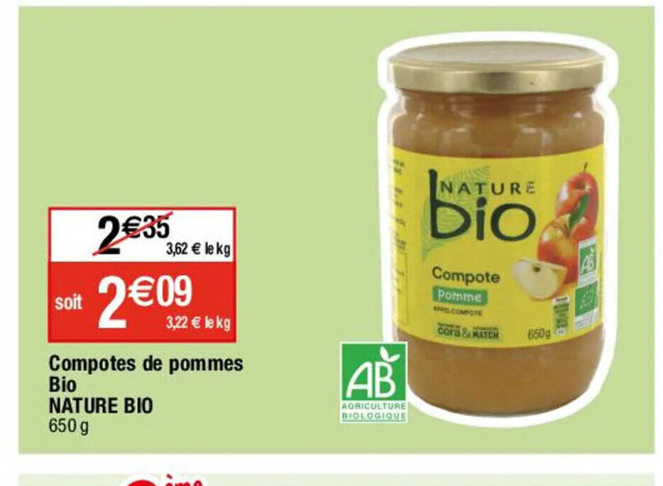 Promo Compotes de pommes chez Migros